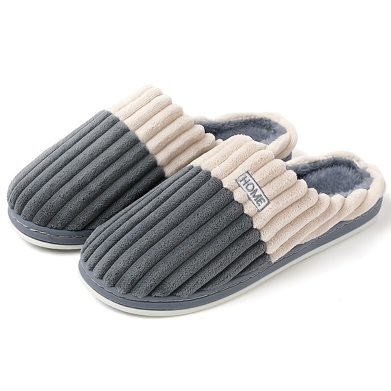 Chaussons d’hiver en peluche pour hommes et femmes, grandes tailles, chaussures douces et chaudes.
