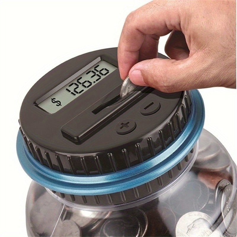 Tirelire compteur de pièces en PVC avec écran LCD