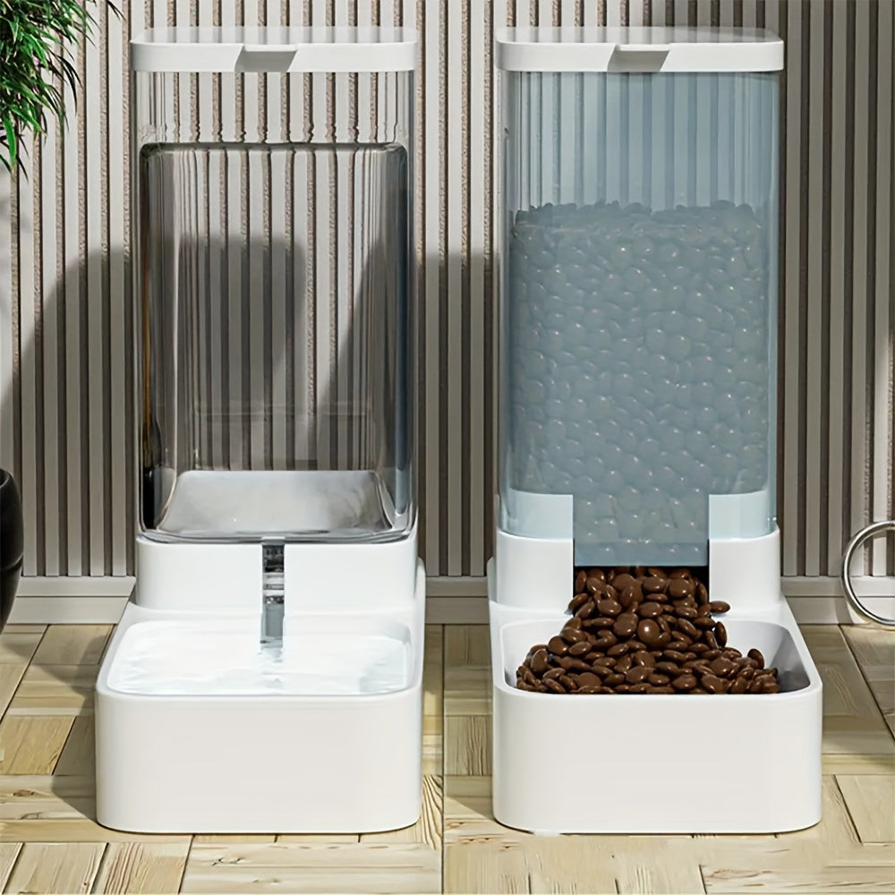 Distributeur automatique de nourriture et d’eau pour chien. Mangeoire et distributeur d’eau à gravité pour chiens, chats et autres animaux.