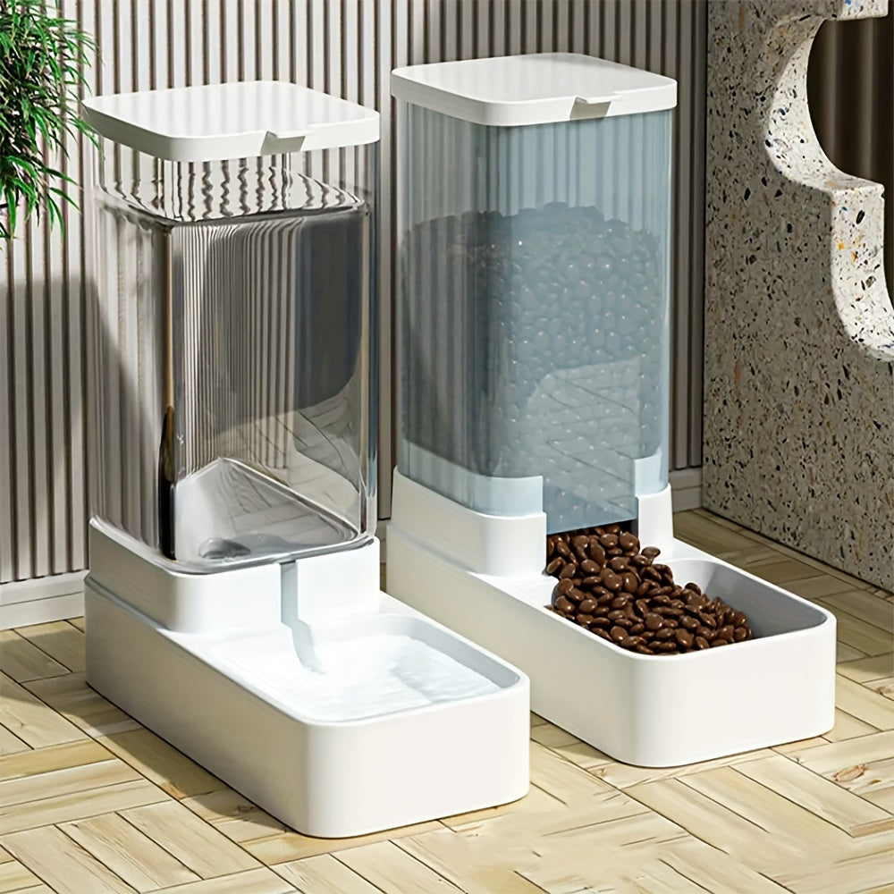 Distributeur automatique de nourriture et d’eau pour chien. Mangeoire et distributeur d’eau à gravité pour chiens, chats et autres animaux.