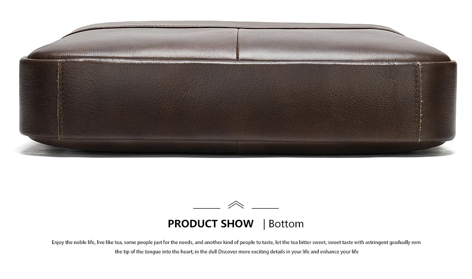 Sac / porte-document et ordinateur pour homme en cuir véritable