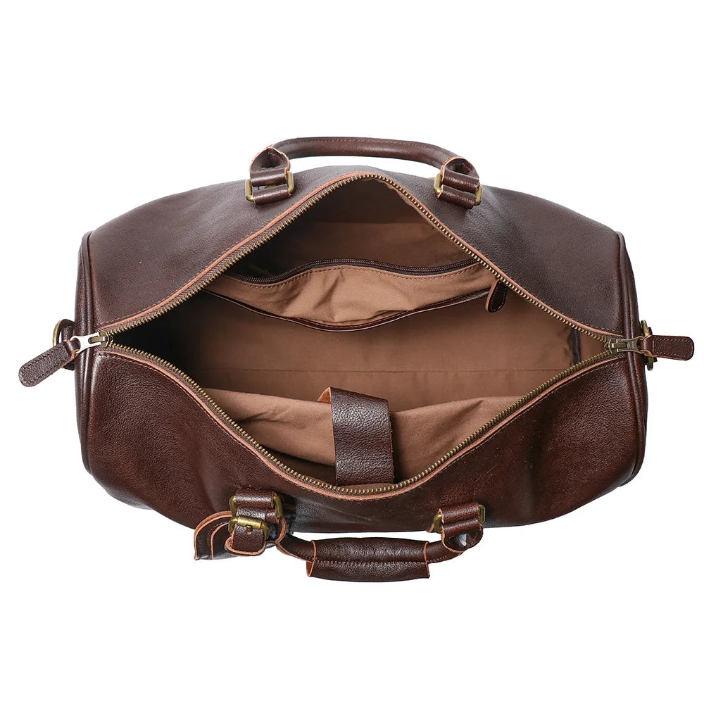 Sac cabas de voyage en cuir vintage