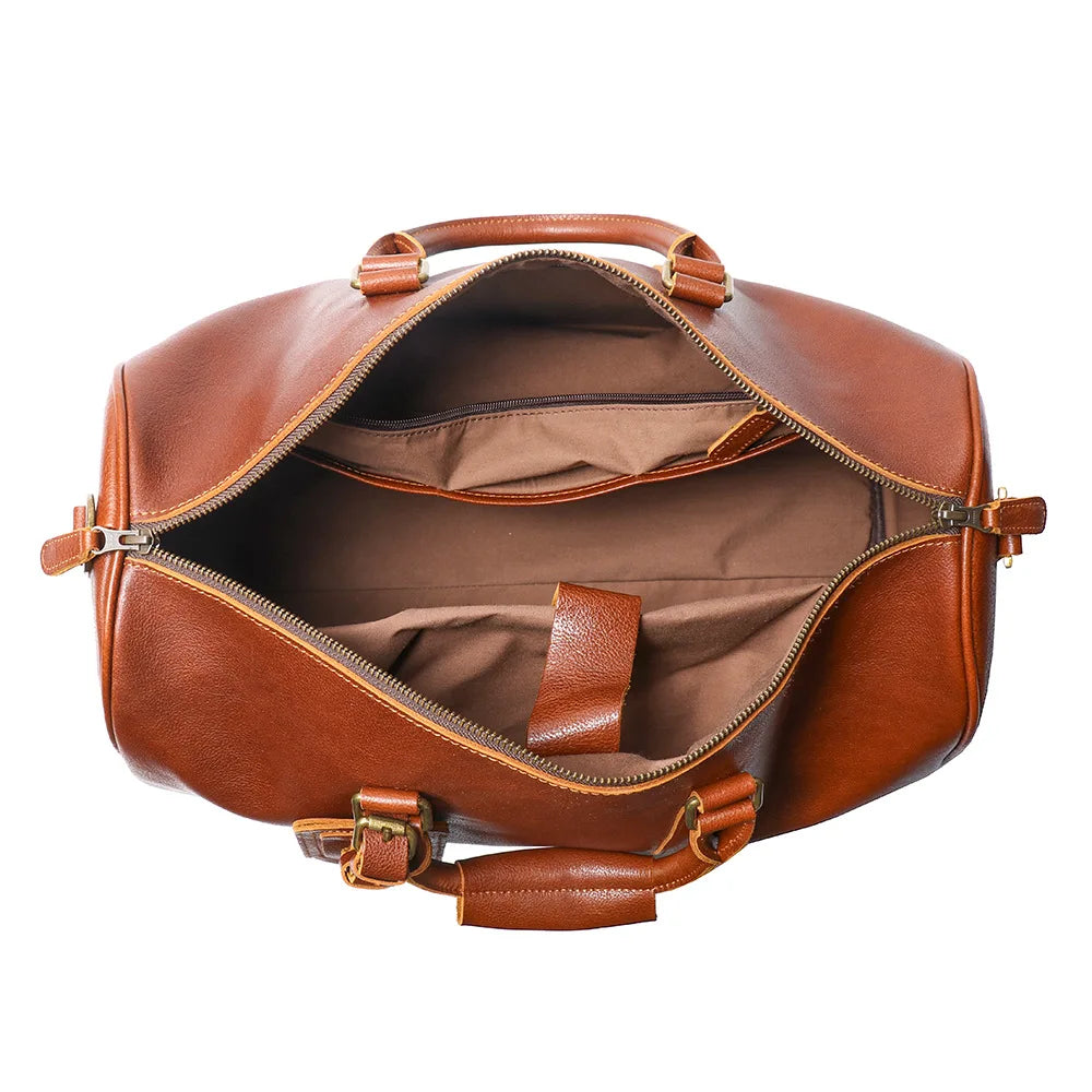 Sac cabas de voyage en cuir vintage