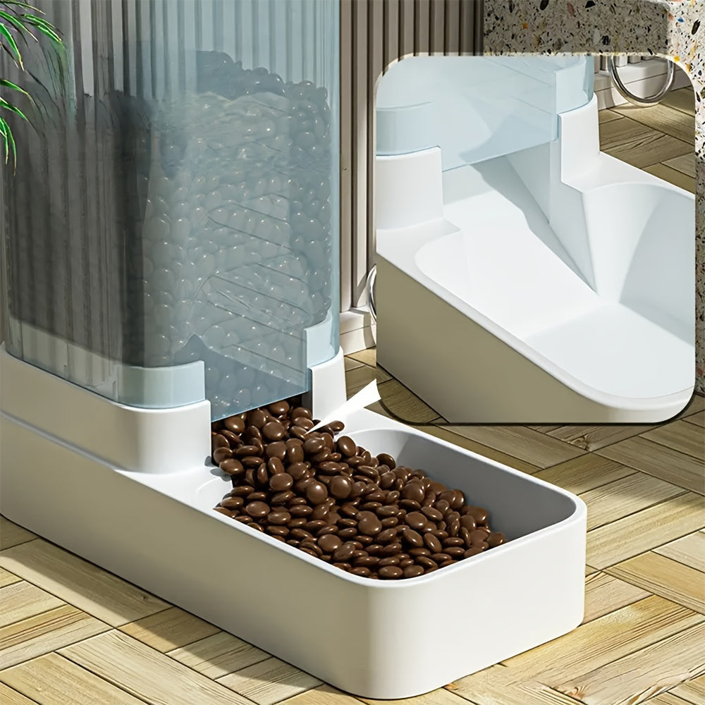 Distributeur automatique de nourriture et d’eau pour chien. Mangeoire et distributeur d’eau à gravité pour chiens, chats et autres animaux.