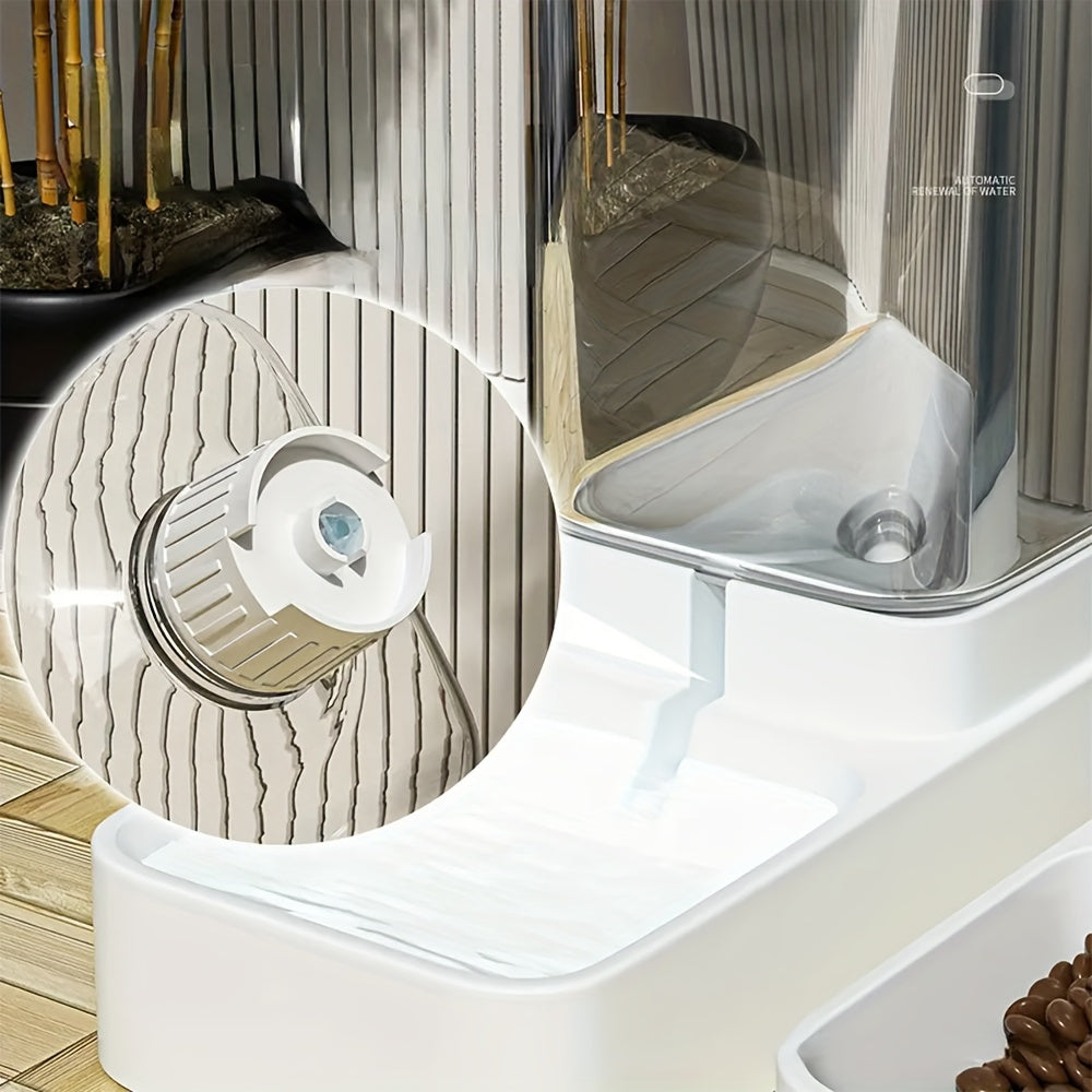 Distributeur automatique de nourriture et d’eau pour chien. Mangeoire et distributeur d’eau à gravité pour chiens, chats et autres animaux.