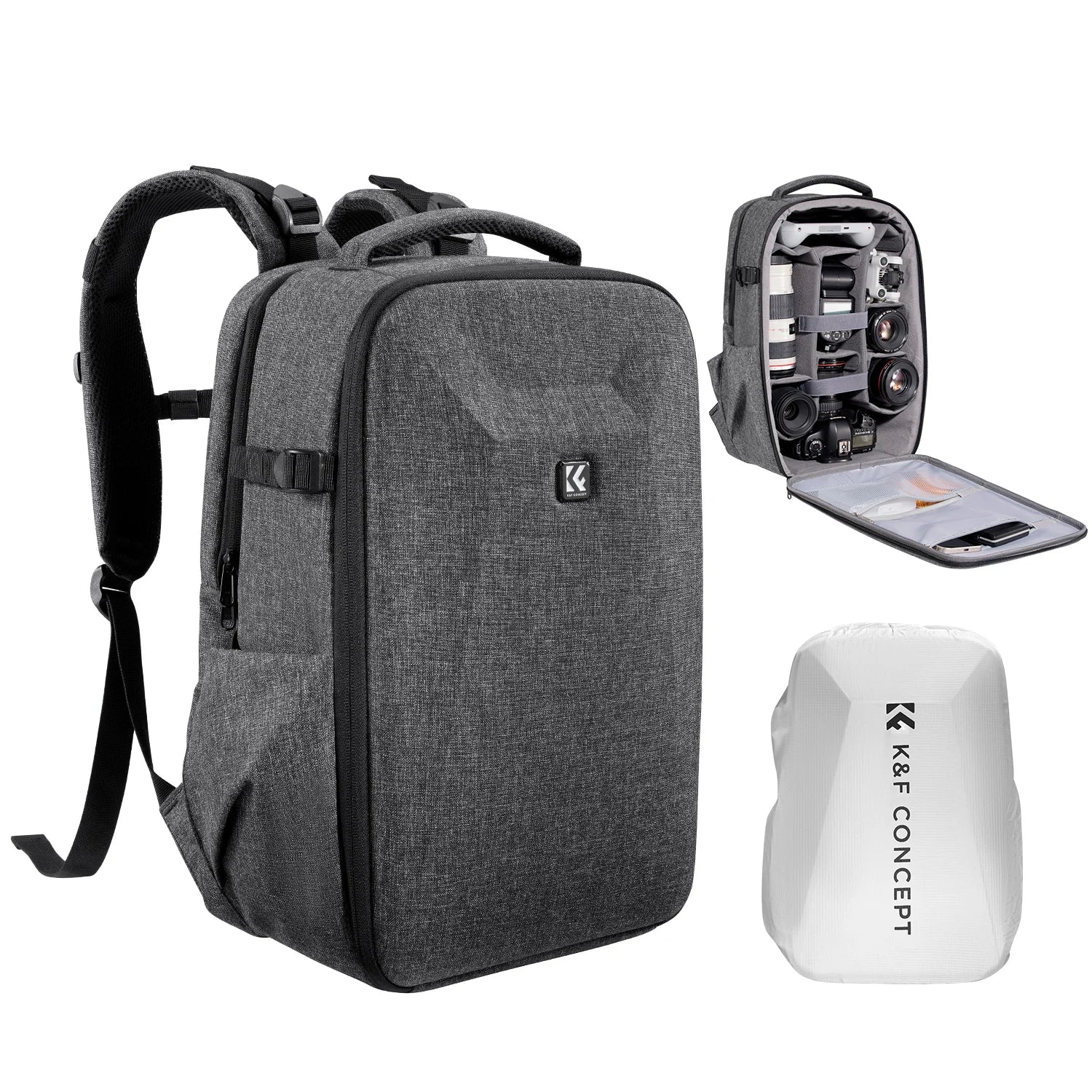 Sac à dos pour appareil photo K&F CONCEPT 22L