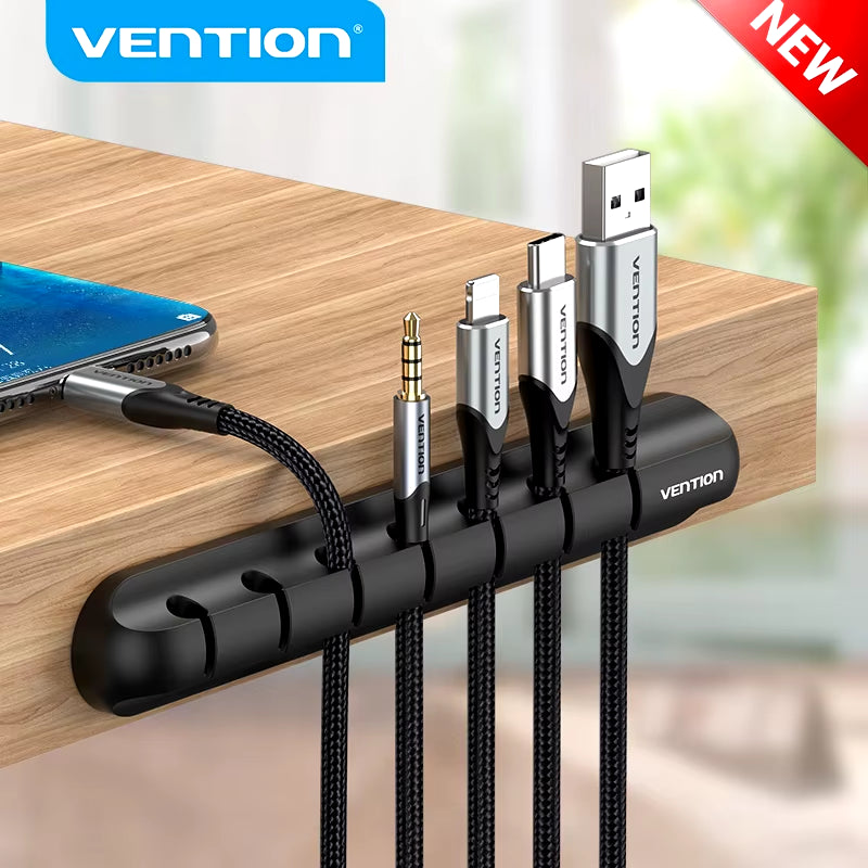 -Enrouleur De Câble USB En Silicone, Bureau, Voiture, Gestion, Clips Pour Données, Sauna, Téléphone, Écouteur, Souris, Fil